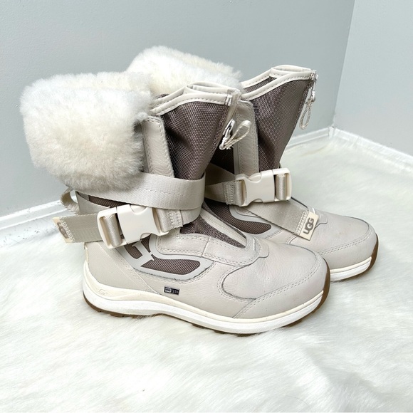 Ugg Tahoe Waterproof Boots in Cream - Picture 2 of 13